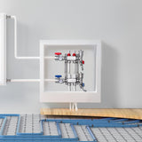 Darrahopens Auto Accessories > Auto Accessories Others > Automotive Repair & Speciality Tools VEVOR 2-Branch Radiant Heat Manifold, 1/2" PEX Tubing Manifold, Stainless Steel PEX Manifold for Hydronic Radiant Floor Heating, Radiant Heat PEX Manifold Kit with 1/2" Adapters Included
