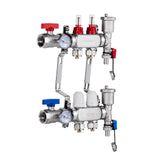 Darrahopens Auto Accessories > Auto Accessories Others > Automotive Repair & Speciality Tools VEVOR 2-Branch Radiant Heat Manifold, 1/2" PEX Tubing Manifold, Stainless Steel PEX Manifold for Hydronic Radiant Floor Heating, Radiant Heat PEX Manifold Kit with 1/2" Adapters Included