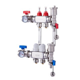 Darrahopens Auto Accessories > Auto Accessories Others > Automotive Repair & Speciality Tools VEVOR 2-Branch Radiant Heat Manifold, 1/2" PEX Tubing Manifold, Stainless Steel PEX Manifold for Hydronic Radiant Floor Heating, Radiant Heat PEX Manifold Kit with 1/2" Adapters Included