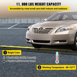 Darrahopens Auto Accessories > Auto Accessories Others > Automotive Repair & Speciality Tools VEVOR 3 Pcs 2-Cable Rubber Electrical Wire Cover Cord Protector Ramp 11000 lbs