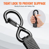 Darrahopens Auto Accessories > Auto Accessories Others > Automotive Repair & Speciality Tools VEVOR 4 Pack Ratchet Tie Down Straps 5208 lbs 1.6