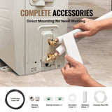 Darrahopens Auto Accessories > Auto Accessories Others > Automotive Repair & Speciality Tools VEVOR 4876.8mm Mini Split Line Set, 6.4 & 12.7mm O.D Copper Pipes Tubing and Triple-Layer Insulation, for Air Conditioning or Heating Pump Equipment & HVAC with Rich Accessories (18ft Connection Cable