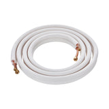 Darrahopens Auto Accessories > Auto Accessories Others > Automotive Repair & Speciality Tools VEVOR 4876.8mm Mini Split Line Set, 6.4 & 12.7mm O.D Copper Pipes Tubing and Triple-Layer Insulation, for Air Conditioning or Heating Pump Equipment & HVAC with Rich Accessories (18ft Connection Cable