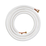 Darrahopens Auto Accessories > Auto Accessories Others > Automotive Repair & Speciality Tools VEVOR 4876.8mm Mini Split Line Set, 6.4 & 12.7mm O.D Copper Pipes Tubing and Triple-Layer Insulation, for Air Conditioning or Heating Pump Equipment & HVAC with Rich Accessories (18ft Connection Cable