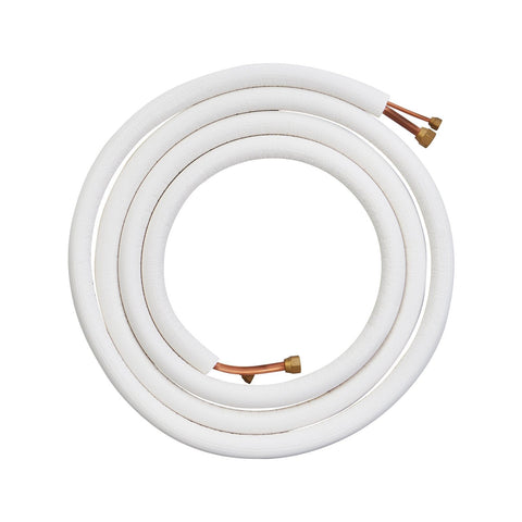Darrahopens Auto Accessories > Auto Accessories Others > Automotive Repair & Speciality Tools VEVOR 4876.8mm Mini Split Line Set, 6.4 & 12.7mm O.D Copper Pipes Tubing and Triple-Layer Insulation, for Air Conditioning or Heating Pump Equipment & HVAC with Rich Accessories (18ft Connection Cable