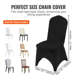 Darrahopens Auto Accessories > Auto Accessories Others > Automotive Repair & Speciality Tools VEVOR 50 PCS Black Chair Covers Polyester Spandex Stretch Wedding Party Banquet