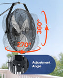 Darrahopens Auto Accessories > Auto Accessories Others > Automotive Repair & Speciality Tools VEVOR 615mm Industrial Wall Mount Fan 3 Speed 4650 CFM for Garage Greenhouse