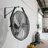 Darrahopens Auto Accessories > Auto Accessories Others > Automotive Repair & Speciality Tools VEVOR 615mm Industrial Wall Mount Fan 3 Speed 4650 CFM for Garage Greenhouse