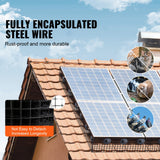 Darrahopens Auto Accessories > Auto Accessories Others > Automotive Repair & Speciality Tools VEVOR 8in x 100ft Solar Panel Bird Guard Critter Guard Roll Kit 50pcs Tire Wires