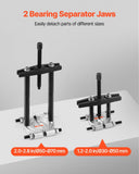 Darrahopens Auto Accessories > Auto Accessories Others > Automotive Repair & Speciality Tools VEVOR Bearing Puller Kit, 14-Piece 5 Ton Capacity Bearing Separator, Pinion Wheel Bearing Removal Kit with 50 mm and 70 mm Jaws, Bearing Puller Set, Heavy Duty Bearing Splitter Tool Kit with Case