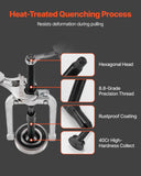 Darrahopens Auto Accessories > Auto Accessories Others > Automotive Repair & Speciality Tools VEVOR Blind Hole Bearing Puller Set, 16-in-1 Inner Bearing Race and Seal Extractor Kit, 16 PCS Slide Hammer Pilot Insert Inner Internal Bearing Removal Tool Set with 10 Split Collets and Counterstay