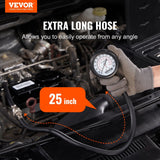 Darrahopens Auto Accessories > Auto Accessories Others > Automotive Repair & Speciality Tools VEVOR Compression Tester Adapter Kit, 9 Pcs Automotive Engine Cylinder Leak Down Compression Test, Accurate Dual Scale Pressure Gauge 0-300 psi, with Long Reach Hoses and Case for Engine Cylinders