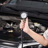 Darrahopens Auto Accessories > Auto Accessories Others > Automotive Repair & Speciality Tools VEVOR Compression Tester Adapter Kit, 9 Pcs Automotive Engine Cylinder Leak Down Compression Test, Accurate Dual Scale Pressure Gauge 0-300 psi, with Long Reach Hoses and Case for Engine Cylinders