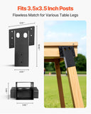 Darrahopens Auto Accessories > Auto Accessories Others > Automotive Repair & Speciality Tools VEVOR Deer Blind Brackets, Outdoor 3.6x3.6 Platform Bracket, Fit 3.5x3.5 In / 88.9x88.9 mm Lumber, 2204lbs/1000kg Capacity Steel Elevator Brackets for Deer Stand, Hunting Blinds, Shooting Shack, 8 Pcs