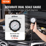 Darrahopens Auto Accessories > Auto Accessories Others > Automotive Repair & Speciality Tools VEVOR Diesel Engine Compression Tester, 18 pcs Cylinder Pressure Test Tool Kit, with 0-1000 psi Gauge and Adapters, Diesel Injector Tester Check Cylinders in Diesel Trucks, Tractors, Equipment
