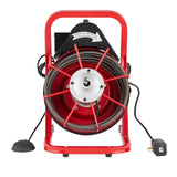 Darrahopens Auto Accessories > Auto Accessories Others > Automotive Repair & Speciality Tools VEVOR Drain Cleaner Machine Drain Auger 50FT x 3/8 Inch Manual Feed & 4 Cutters