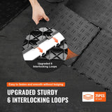 Darrahopens Auto Accessories > Auto Accessories Others > Automotive Repair & Speciality Tools VEVOR Garage Tiles Interlocking, 12 x 12 x 0.53 inch 25 Pack Garage Floor Covering Tiles, Non-Slip Double-Sided Texture Garage Flooring Tiles, for Garages, Basements, Repair Shops, Black