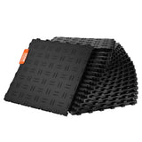Darrahopens Auto Accessories > Auto Accessories Others > Automotive Repair & Speciality Tools VEVOR Garage Tiles Interlocking, 12 x 12 x 0.53 inch 25 Pack Garage Floor Covering Tiles, Non-Slip Double-Sided Texture Garage Flooring Tiles, for Garages, Basements, Repair Shops, Black