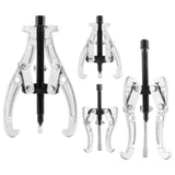 Darrahopens Auto Accessories > Auto Accessories Others > Automotive Repair & Speciality Tools VEVOR Gear Puller Set, 76.2 mm/101.6 mm/152.4 mm/203.2 mm 3 Jaw Bearing Puller with Reversible Jaws, 2 Jaw/3 Jaw Pulley Puller, 4 PCS Bearing Puller Tool Kit for Pulley Gear Bearing Flywheel Removal
