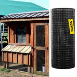 Darrahopens Auto Accessories > Auto Accessories Others > Automotive Repair & Speciality Tools VEVOR Hardware Cloth, 24\" x50\' & 1\"x1\" Mesh Size, Galvanized Steel Vinyl Coated 16 Gauge Welded Wire with A Cutting Plier & A Pair of Fabric Gloves, for Garden Fencing & Pet Enclosures, Black
