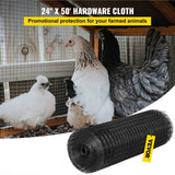 Darrahopens Auto Accessories > Auto Accessories Others > Automotive Repair & Speciality Tools VEVOR Hardware Cloth, 24\" x50\' & 1\"x1\" Mesh Size, Galvanized Steel Vinyl Coated 16 Gauge Welded Wire with A Cutting Plier & A Pair of Fabric Gloves, for Garden Fencing & Pet Enclosures, Black