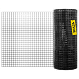 Darrahopens Auto Accessories > Auto Accessories Others > Automotive Repair & Speciality Tools VEVOR Hardware Cloth, 24\" x50\' & 1\"x1\" Mesh Size, Galvanized Steel Vinyl Coated 16 Gauge Welded Wire with A Cutting Plier & A Pair of Fabric Gloves, for Garden Fencing & Pet Enclosures, Black