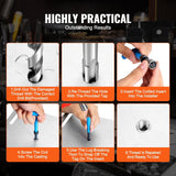 Darrahopens Auto Accessories > Auto Accessories Others > Automotive Repair & Speciality Tools VEVOR Helicoil Thread Repair Kit, 338-Piece SAE and Metric Rethreading Tool Kit, M5, M6, M8, M10, M12, 1/4", 5/16", 3/8", 7/16", 1/2", HSS Drill Bits Thread Inserts Taps Breakoff Installation Tools