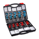 Darrahopens Auto Accessories > Auto Accessories Others > Automotive Repair & Speciality Tools VEVOR Helicoil Thread Repair Kit, 338-Piece SAE and Metric Rethreading Tool Kit, M5, M6, M8, M10, M12, 1/4", 5/16", 3/8", 7/16", 1/2", HSS Drill Bits Thread Inserts Taps Breakoff Installation Tools
