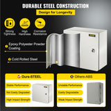 Darrahopens Auto Accessories > Auto Accessories Others > Automotive Repair & Speciality Tools VEVOR NEMA Steel Enclosure, 12 x 12 x 6''steel electrical box
electrical enclosur NEMA 4X Steel Electrical Box, IP66 Waterproof & Dustproof, Outdoor/Indoor Electrical Junction Box, with Mounting Plat