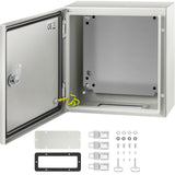 Darrahopens Auto Accessories > Auto Accessories Others > Automotive Repair & Speciality Tools VEVOR NEMA Steel Enclosure, 12 x 12 x 6''steel electrical box
electrical enclosur NEMA 4X Steel Electrical Box, IP66 Waterproof & Dustproof, Outdoor/Indoor Electrical Junction Box, with Mounting Plat