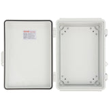 Darrahopens Auto Accessories > Auto Accessories Others > Automotive Repair & Speciality Tools VEVOR Outdoor Electrical Junction Box, 300 x 200 x 180 mm, ABS Plastic Electrical Enclosure Box with Hinged Cover Stainless Steel Latch, IP67 Dustproof Waterproof for Outdoor Electrical Projects