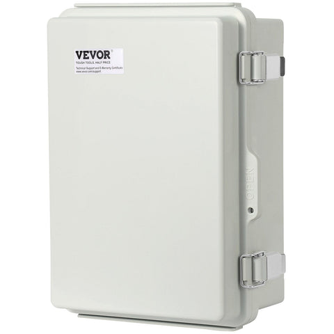 Darrahopens Auto Accessories > Auto Accessories Others > Automotive Repair & Speciality Tools VEVOR Outdoor Electrical Junction Box, 300 x 200 x 180 mm, ABS Plastic Electrical Enclosure Box with Hinged Cover Stainless Steel Latch, IP67 Dustproof Waterproof for Outdoor Electrical Projects