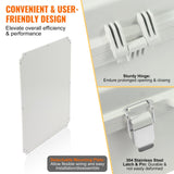 Darrahopens Auto Accessories > Auto Accessories Others > Automotive Repair & Speciality Tools VEVOR Outdoor Electrical Junction Box, 350 x 250 x 150 mm, ABS Plastic Electrical Enclosure Box with Hinged Cover Stainless Steel Latch, IP67 Dustproof Waterproof for Outdoor Electrical Projects