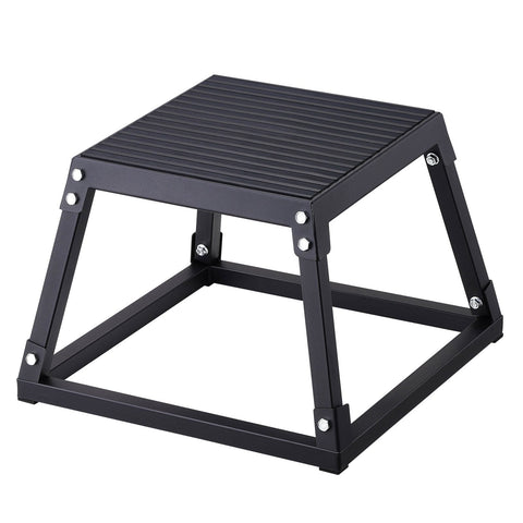 Darrahopens Auto Accessories > Auto Accessories Others > Automotive Repair & Speciality Tools VEVOR Plyometric Jump Box, 12 Inch Plyo Box, Steel Plyometric Platform and Jumping Agility Box, Anti-Slip Fitness Exercise Step Up Box for Home Gym Training, Conditioning Strength Training, Black