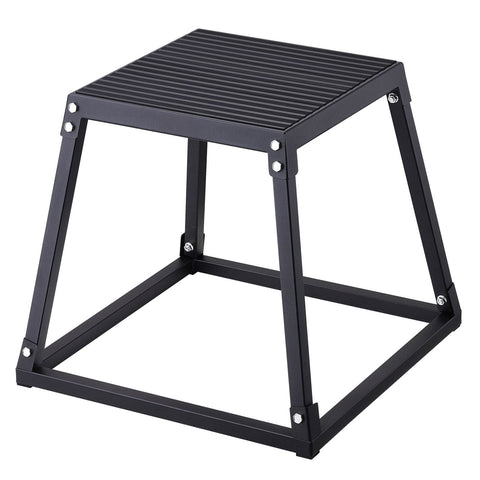 Darrahopens Auto Accessories > Auto Accessories Others > Automotive Repair & Speciality Tools VEVOR Plyometric Jump Box, 18 Inch Plyo Box, Steel Plyometric Platform and Jumping Agility Box, Anti-Slip Fitness Exercise Step Up Box for Home Gym Training, Conditioning Strength Training, Black
