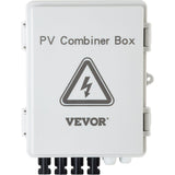 Darrahopens Auto Accessories > Auto Accessories Others > Automotive Repair & Speciality Tools VEVOR PV Combiner Box, 4 String with 15A Rated Current Fuse, 63A Circuit Breaker, Lightning Arreste Connector for On/Off Grid Solar Panel System, IP65