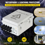 Darrahopens Auto Accessories > Auto Accessories Others > Automotive Repair & Speciality Tools VEVOR PV Combiner Box, 4 String with 15A Rated Current Fuse, 63A Circuit Breaker, Lightning Arreste Connector for On/Off Grid Solar Panel System, IP65