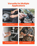 Darrahopens Auto Accessories > Auto Accessories Others > Automotive Repair & Speciality Tools VEVOR Socket Set, 39 Pieces, 9.5 & 6.4 mm Drive Socket and Ratchet Set, SAE and Metric Size, Mechanic Tool Kit with Ratchet Wrench, Accessories, Storage Case, CR-V Alloy Steel, for Automotive Repair