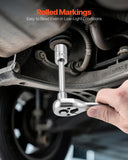 Darrahopens Auto Accessories > Auto Accessories Others > Automotive Repair & Speciality Tools VEVOR Socket Set, 39 Pieces, 9.5 & 6.4 mm Drive Socket and Ratchet Set, SAE and Metric Size, Mechanic Tool Kit with Ratchet Wrench, Accessories, Storage Case, CR-V Alloy Steel, for Automotive Repair