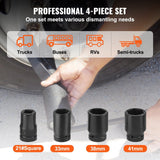 Darrahopens Auto Accessories > Auto Accessories Others > Automotive Repair & Speciality Tools VEVOR Torque Multiplier, Heavy Duty Torque Multiplier Wrench Set, 1 Inch Drive Lug Nut Wrench Torque Multiplier, 1:58 4800N.m Lug Nut Remover, with 4 Sockets and Storage Case for Truck Trailer RV