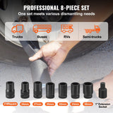 Darrahopens Auto Accessories > Auto Accessories Others > Automotive Repair & Speciality Tools VEVOR Torque Multiplier, Heavy Duty Torque Multiplier Wrench Set, 1 Inch Drive Lug Nut Wrench Torque Multiplier, 1:64 6800N.m Lug Nut Remover, with 8 Sockets and Storage Case for Truck Trailer RV