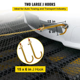 Darrahopens Auto Accessories > Auto Accessories Others > Automotive Repair & Speciality Tools VEVOR V Bridle Chain, 5/16 in x 2 ft Bridle Tow Chain, Grade 80 V-Bridle Transport Chain, 9260 Lbs Break Strength with TJ Hooks and Crab Hooks, Heavy Duty Pear Link Connector and Chain Shorteners