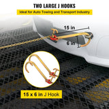 Darrahopens Auto Accessories > Auto Accessories Others > Automotive Repair & Speciality Tools VEVOR V Bridle Chain, 5/16 in x 2 ft Tow Chain Bridle, Grade 80 V-Bridle Transport Chain, 9260 Lbs Break Strength with TJ Hooks & Grab Hooks, Heavy Duty Pear Link Connector and Chain Shorteners