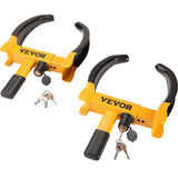 Darrahopens Auto Accessories > Auto Accessories Others > Automotive Repair & Speciality Tools VEVOR Wheel Lock, 2 Packs Universal Wheel Clamp Lock, Adjustable Anti Theft Trailer Lock Wheel Clamp, Heavy-duty Steel Tire Lock for ATV RV SUV Car Golf Cart Boats Motorcycles, with 6 Keys