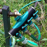 Darrahopens Auto Accessories > Auto Accessories Others > Automotive Repair & Speciality Tools Water Hose Splitter - 2-Way Hose Manifold with Leak-Proof Connector Valves