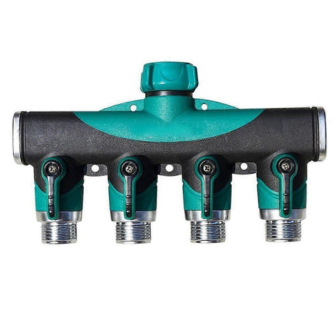 Darrahopens Auto Accessories > Auto Accessories Others > Automotive Repair & Speciality Tools Water Hose Splitter - 2-Way Hose Manifold with Leak-Proof Connector Valves