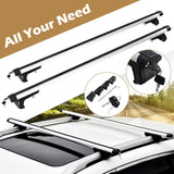 Darrahopens Auto Accessories > Auto Accessories Others > Cross Bar 135CM Universal Adjustable Aluminum Alloy Car Roof Rack Cross Bars Carrier Lock