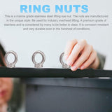 Darrahopens Auto Accessories > Auto Accessories Others > Cross Bar 4/8PCS Eye Bolt Tie Down Kit For Rhino Pioneer Platform Roof Rack Fix The 4WD Awning - 4PCS