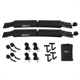 Darrahopens Auto Accessories > Auto Accessories Others > Cross Bar GIANTZ Kayak Roof Rack for Car, Universal Soft Roof Rack Pads for Surfboard SUP Canoe, Roof Bars for SUV Sedan without Side Rails, Portable Cross Bars with 4.5m Tie Down Straps & Ropes, 80kg Capacity