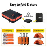 Darrahopens Auto Accessories > Auto Accessories Others > Cross Bar Giantz Roof Top Cargo Bag Waterproof Car Luggage Carrier 15 Cubic Ft Universal
